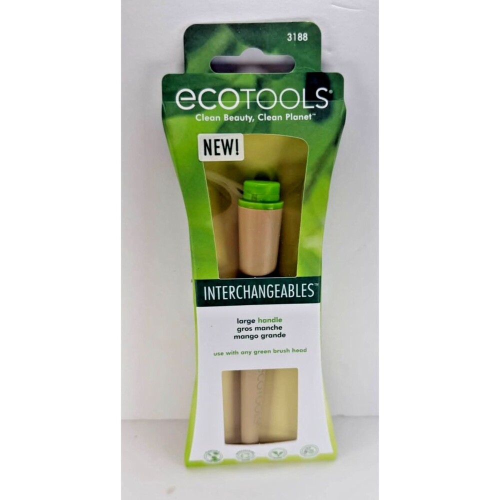 EcoTools Interchangeables Large Makeup Brush Handle Bamboo Green 3188